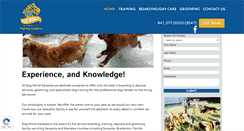 Desktop Screenshot of dogworldsarasota.com